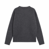 AMI PARIS PULL CREWNECK GRIS AMIN DE COEUR ROUGE