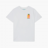 CASABLANCA T-SHIRT GRADIENT L'ARCHE BLANC