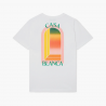 CASABLANCA T-SHIRT GRADIENT L'ARCHE BLANC